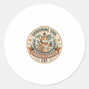 Gardening Tool Garden Centre Cat Gardening Tool Ga Classic Round Sticker