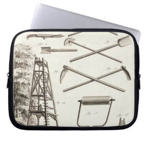 Gardening tools and a mobile pruning platform, fro laptop sleeve