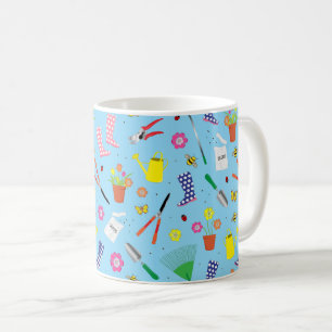 Gardening Tools Cartoon Gardener Coffee Mug