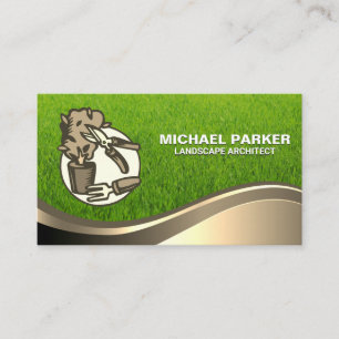 Gardening Tools Grass Business Card