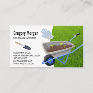 Gardening Tools   Grass Landscape Business Card
