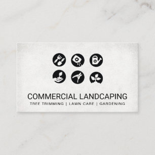 Gardening Tools   Landscaping Maintenance Business Card