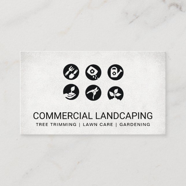Gardening Tools | Landscaping Maintenance Business Card (Front)