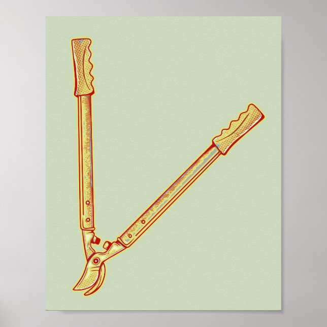 Gardening tools Loppers Poster (Front)