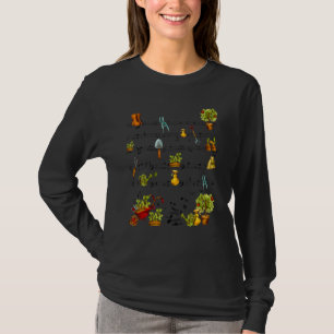 Gardening Tools Music Note Staff Gardener Plant T-Shirt