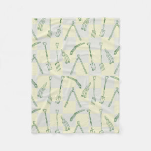 Gardening tools Pattern Fleece Blanket