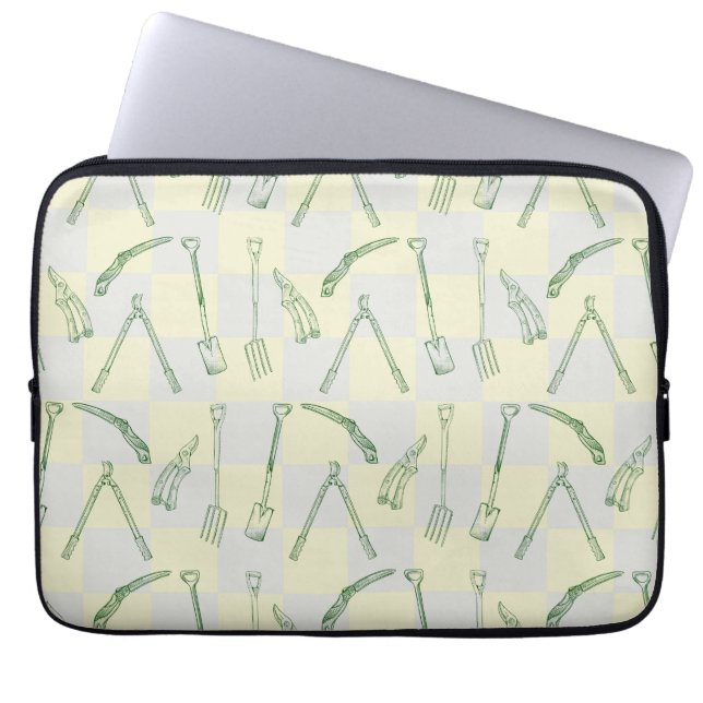 Gardening tools Pattern Laptop Sleeve (Front)