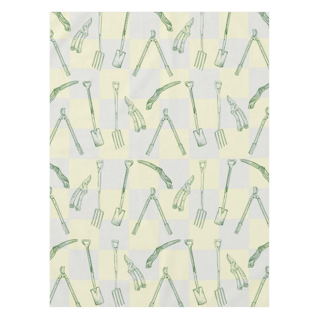 Gardening tools Pattern Tablecloth (Front)