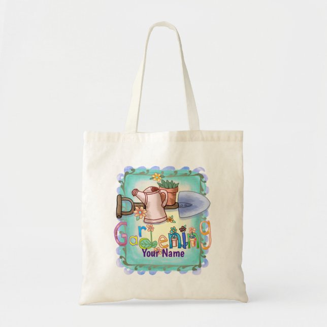 Gardening   tote bag (Front)