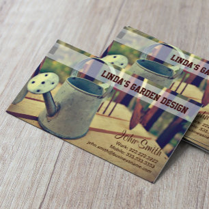 Gardening Watering Can Business Card