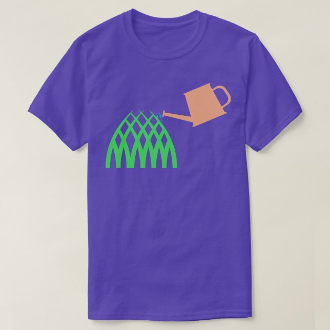 Gardening Watering Can T-Shirt (Design Front)