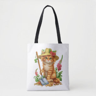 Gardening with Cats Tote Bag