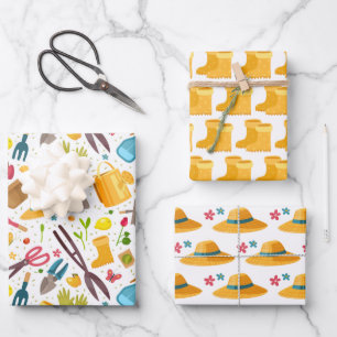 Gardening wrapping paper sheet