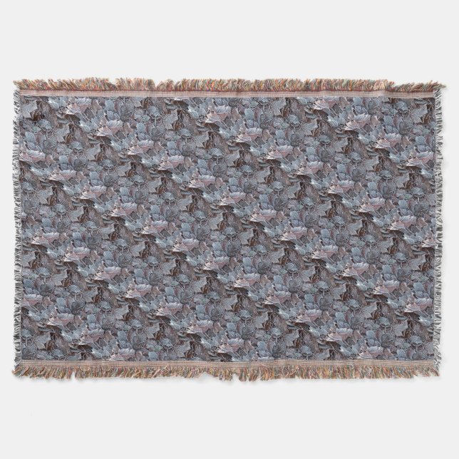 GardenLeavesThrow Blanket (Front)