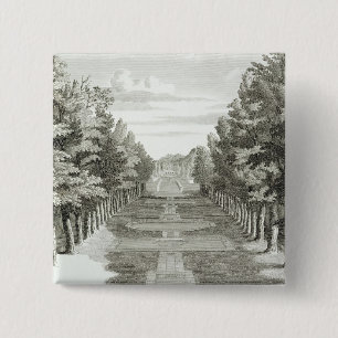 Gardens at Tshehar-Bagh, Isfahan, from' Voyages du 15 Cm Square Badge