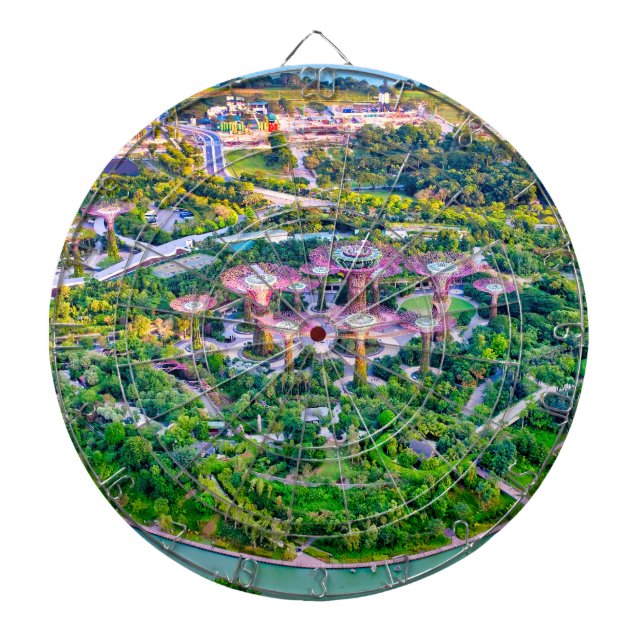 Gardens by the bay dartboard (Front)
