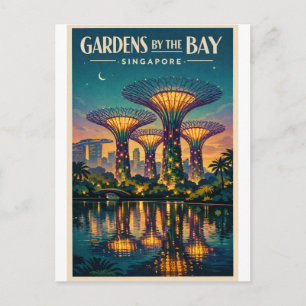 Gardens by the Bay in Singapore Postcard