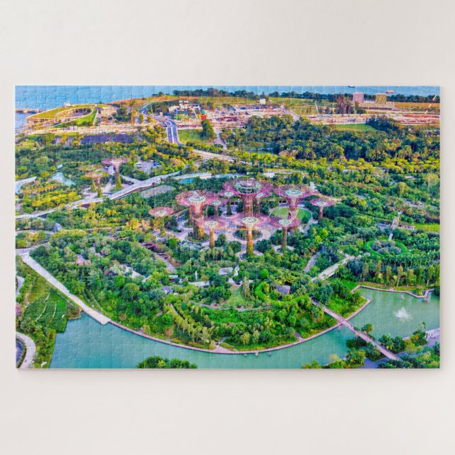 Gardens by the bay jigsaw puzzle (Horizontal)