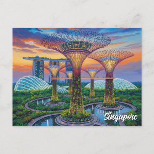 Gardens by the Bay Singapore Postcard