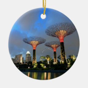 Gardens by the Bay Singapore Supertree Grove Ceramic Tree Decoration
