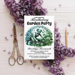 Gardens Embrace Garden Party Invitation Postcard