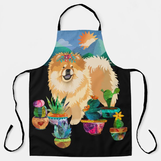 GARDENS MAKE ME SMILE lg grooming/craft/chef apron (Front)