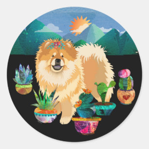 GARDENS MAKE ME SMILE - Round Sticker