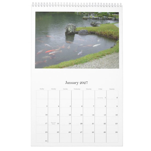 Gardens of Japan 2010 Calendar (Jan 2027)