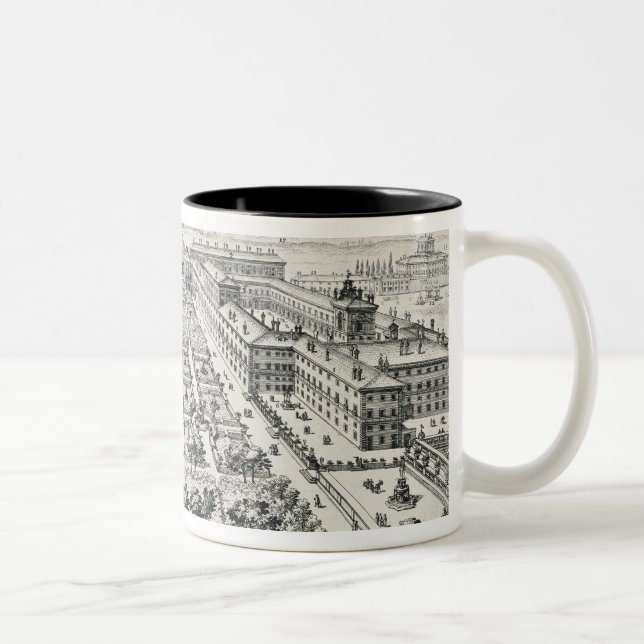 Gardens of the Quirinale, from 'Li Giardini di Rom Two-Tone Coffee Mug (Right)