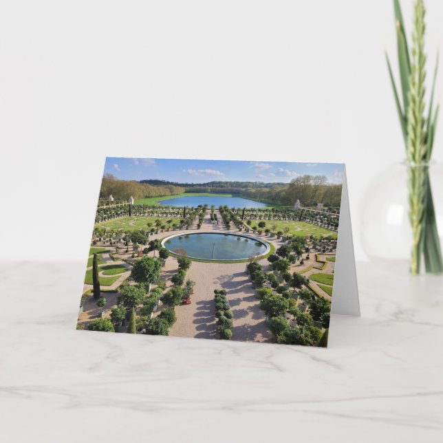 Gardens of Versailles Photo Greetings Card (Front)