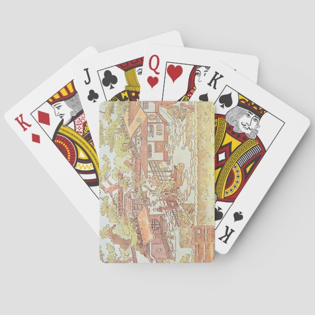 Gardens of Yuan Ming Yuan, Peking, 1783-86 (engrav Playing Cards (Back)