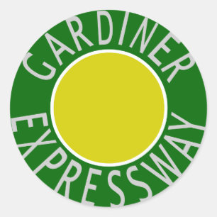 Gardiner Expressway Classic Round Sticker