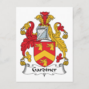 Gardiner Family Crest Postcard