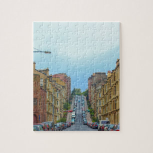 Gardner street steepest in Glasgow Jigsaw Puzzle