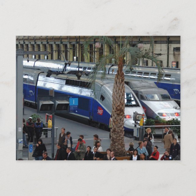 Gare de Lyon. Paris, France Postcard (Front)