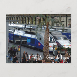 Gare de Lyon. Paris, France Postcard