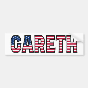 Gareth Name Vorname USA Aufkleber Sticker Auto