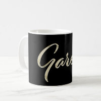 Gareth Name whitegold Tasse Teetasse Kaffeetasse