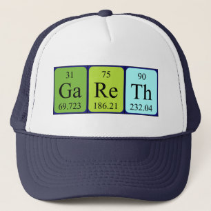 Gareth periodic table name hat