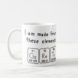 Gareth periodic table name mug