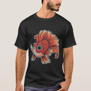 Gareth the Goldfish (Kids and Large Prins) T-Shirt