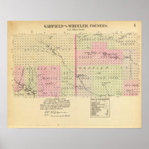 Garfield and Wheeler County, Nebraska Poster