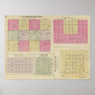 Garfield County, Creola, Ravanna, Loyal, Kansas Poster