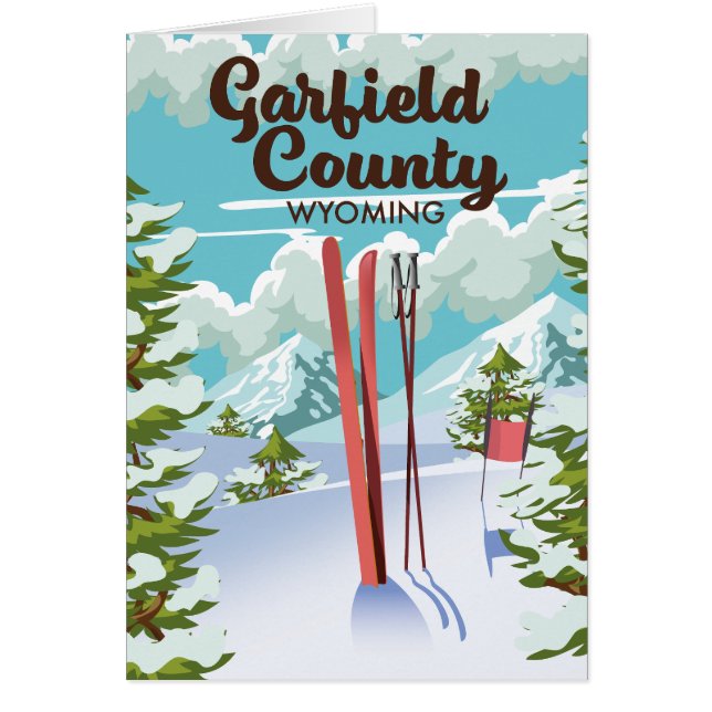 Garfield County Wyoming Ski poster (Front)
