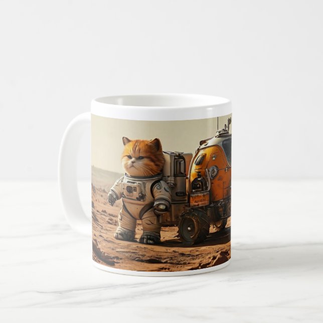 Garfield Cub and His Beer Can Truck on Mars Mug (Front Left)