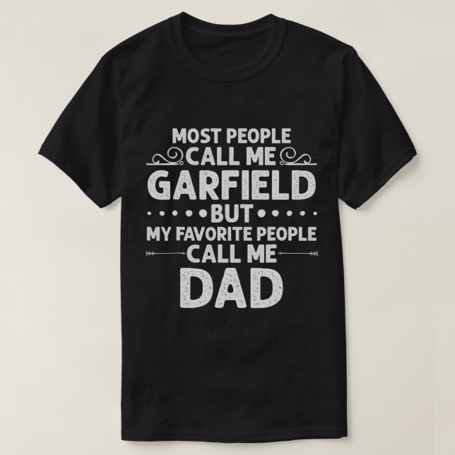 GARFIELD Gift Name Fun Father's Day Personalized M T-Shirt (Design Front)