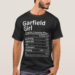 GARFIELD GIRL NJ NEW JERSEY Funny City Home Roots  T-Shirt