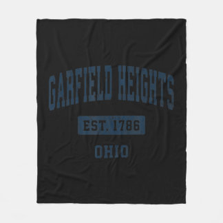 Garfield Heights Ohio OH Vintage Sports Establishe Fleece Blanket