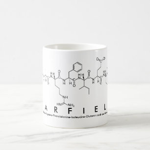 Garfield peptide name mug