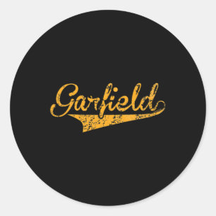 Garfield Sports Logo   Classic Round Sticker